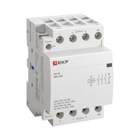 Контактор модульный КМ 25А 3NО+NC (3 мод.) EKF PROxima