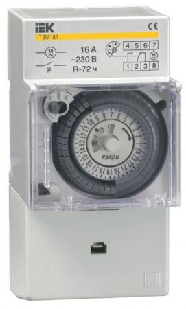 Таймер ТЭМ181 16А 230В DIN IEK